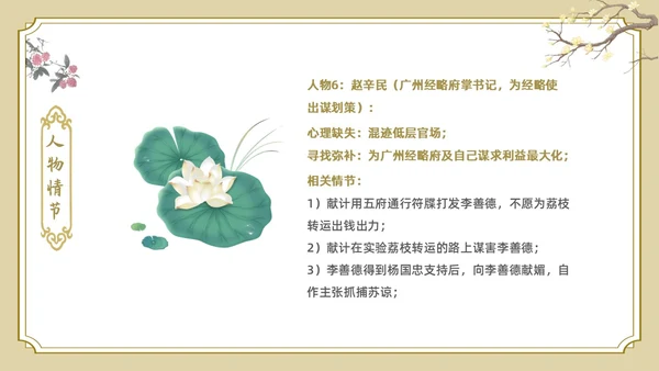 白色金色边框中国风长安的荔枝好书推荐PPT读书分享
