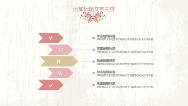唯美欧式花纹手绘水彩复古PPT模板