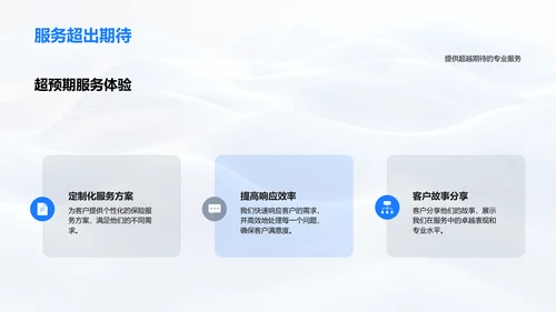 保险服务优势报告PPT模板