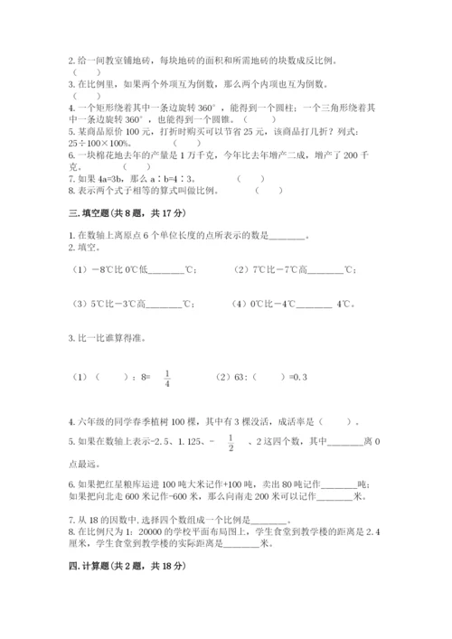 人教版六年级下册数学期末测试卷附完整答案【全优】.docx