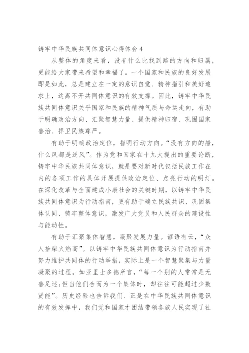 学习铸牢中华民族共同体意识心得体会.docx