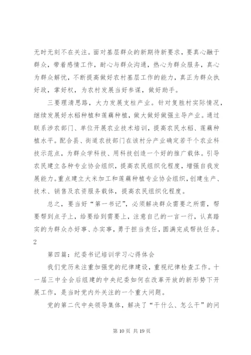 第一书记培训学习心得体会.docx