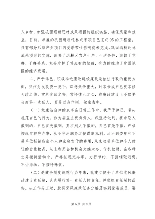 发改委领导恪尽职守履职报告.docx