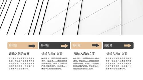白色鎏金总结汇报PPT模板