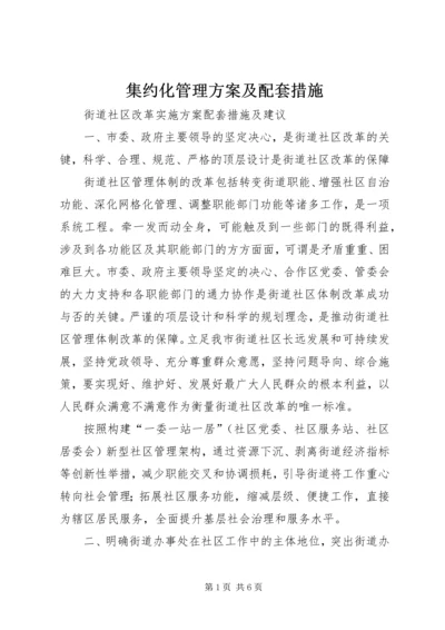 集约化管理方案及配套措施 (4).docx