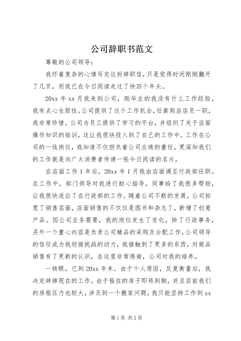 公司辞职书范文.docx