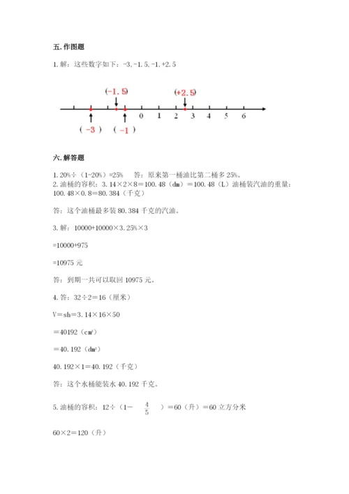 海西蒙古族藏族自治州小升初数学测试卷含答案.docx