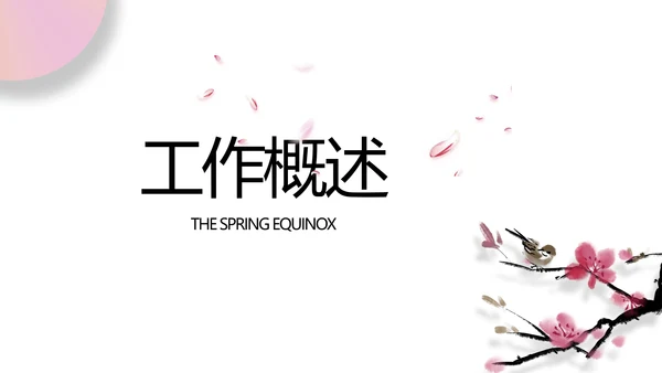 极简春天春季旅游动态PPT模板