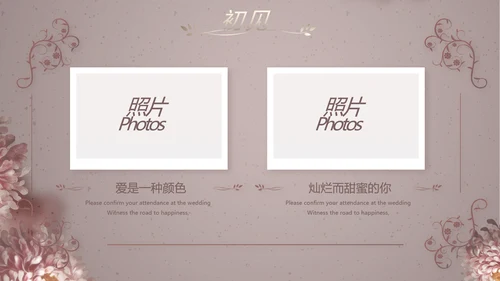 我们结婚啦婚礼纪念册电子相册PPT