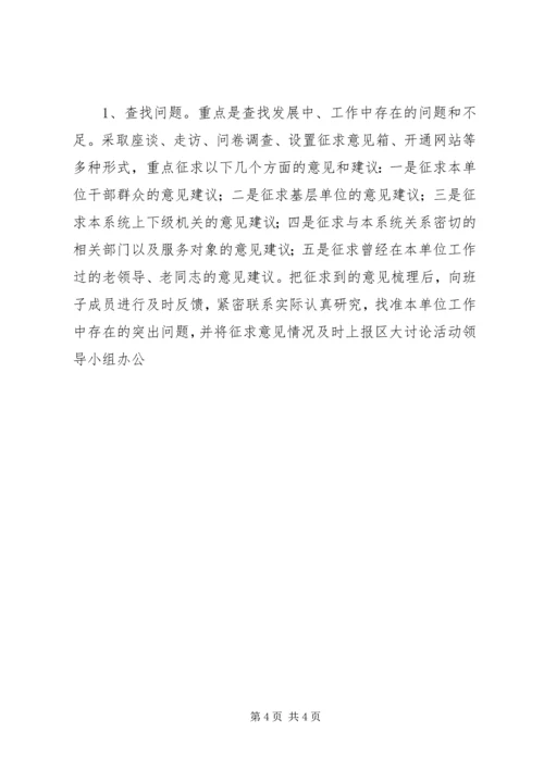 全区解放思想大讨论活动实施方案.docx