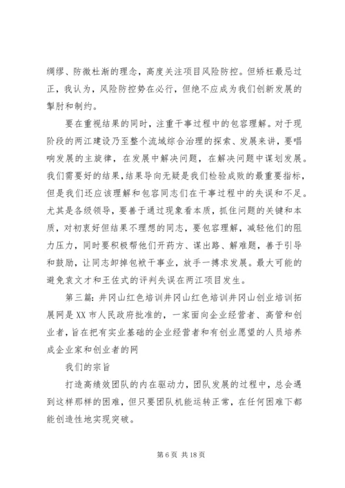 井冈山红色教育培训学习总结.docx