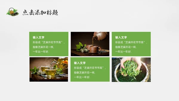 绿色实拍风茶文化通用PPT模板中国传统文化