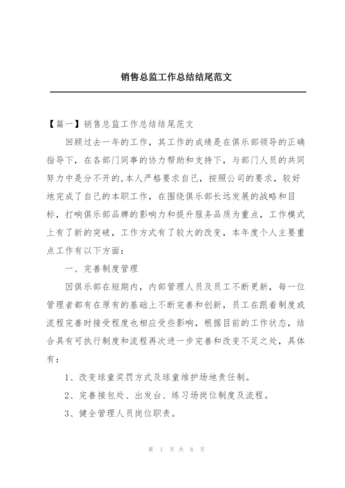 销售总监工作总结结尾范文.docx