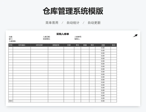仓库管理系统模版