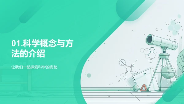 科学实验学习法PPT模板