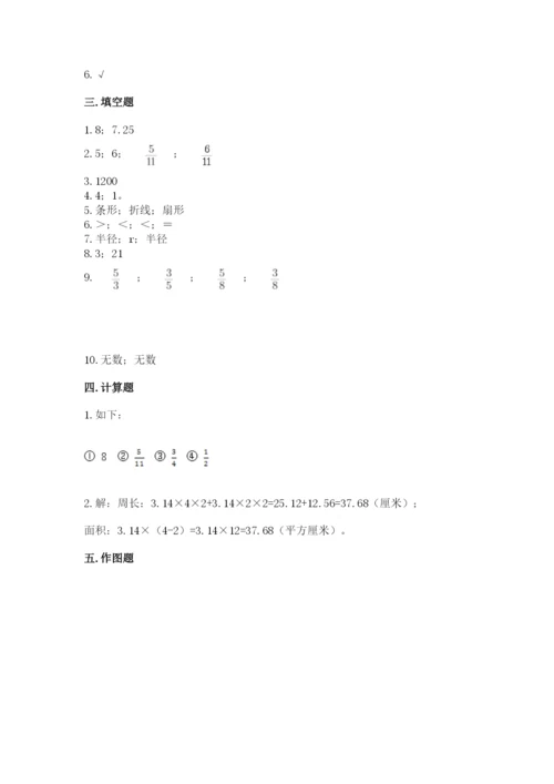 2022六年级上册数学期末考试试卷及答案【易错题】.docx
