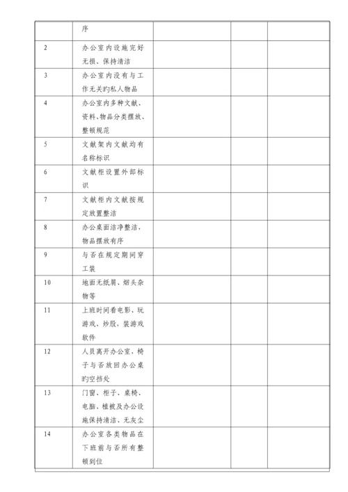 标准版办公室六S管理制度模板最适合办公室的六S制度.docx