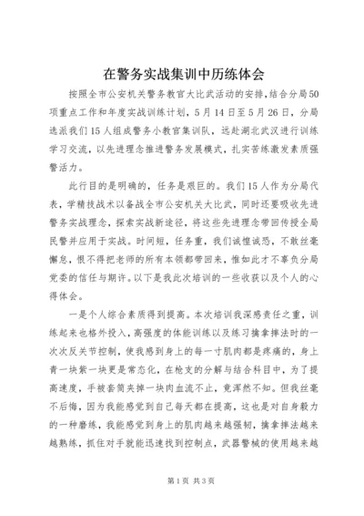 在警务实战集训中历练体会.docx