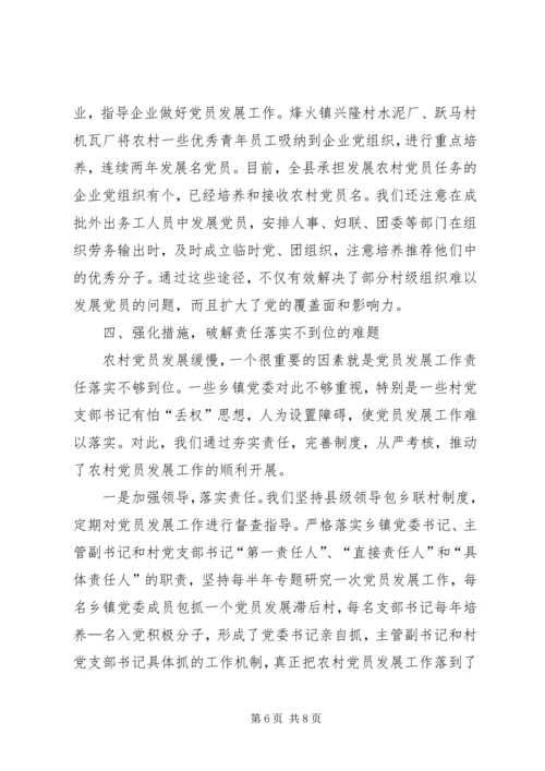 以创新的精神努力破解农村党员发展难题.docx