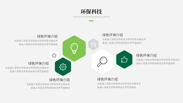 简约风绿色环保生态环保宣传培训ppt模板