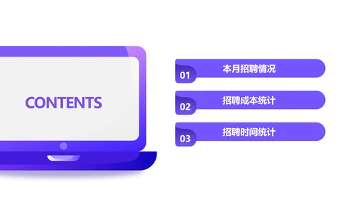 插画风HR招聘数据总结数据图表