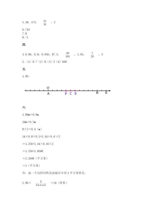小学毕业班数学检测题完整版.docx