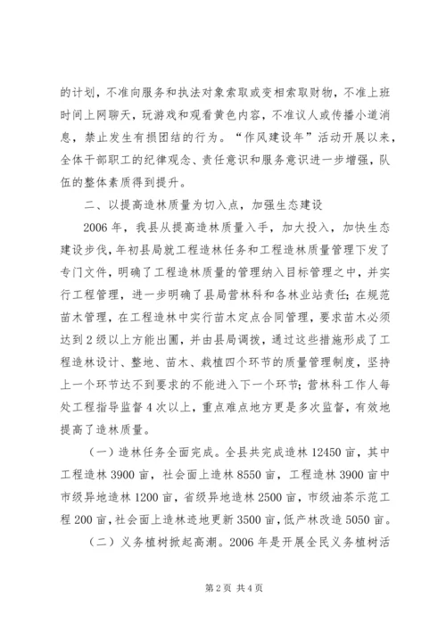 县林业局一季度工作情况汇报 (9).docx