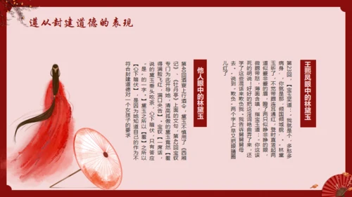 《红楼梦》林黛玉人物特点介绍通用PPT模板