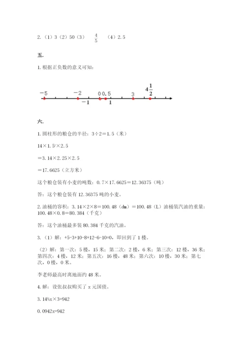 河南省【小升初】2023年小升初数学试卷附答案（综合题）.docx
