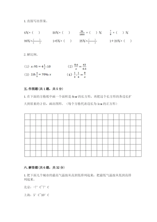 小学六年级下册数学期末卷附答案【突破训练】.docx