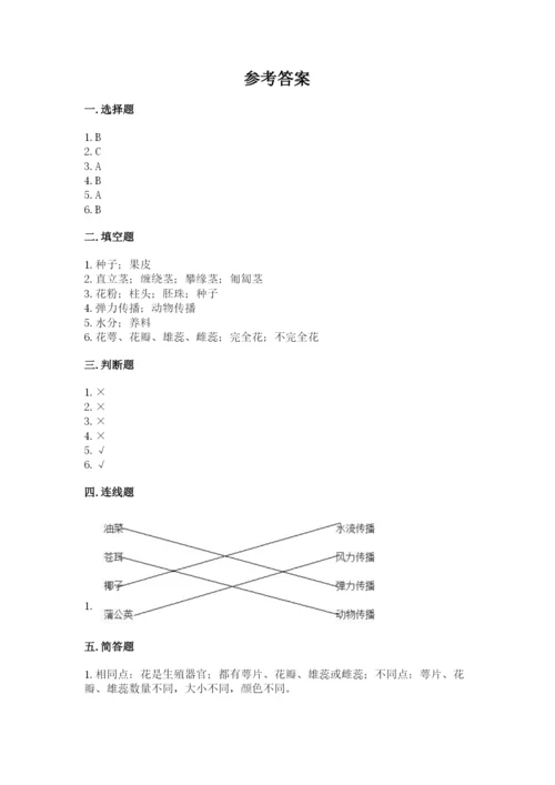 科学四年级下册第一单元植物的生长变化测试卷精品（考试直接用）.docx