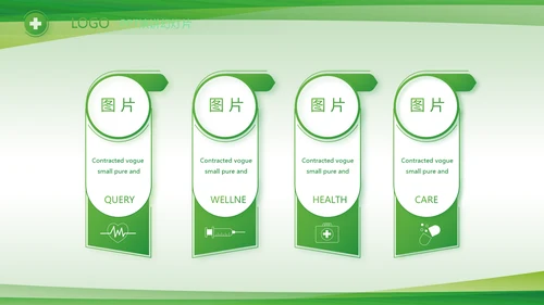 绿色清新医疗医药公司产品介绍PPT