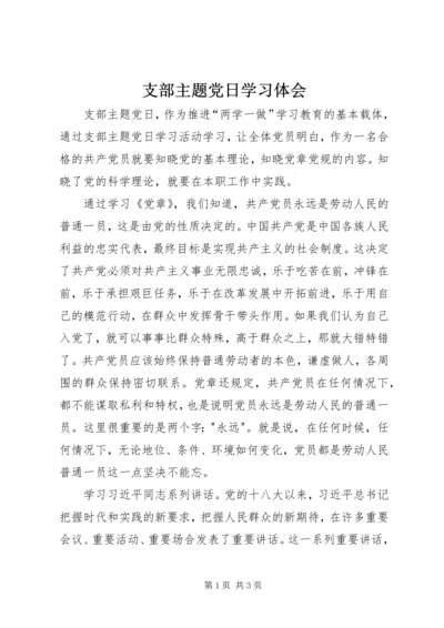 支部主题党日学习体会.docx