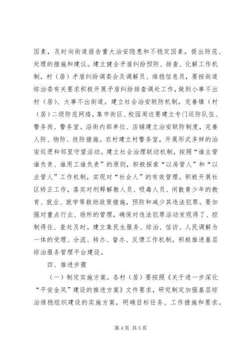 街道基层组织建设综治工作方案 (2).docx