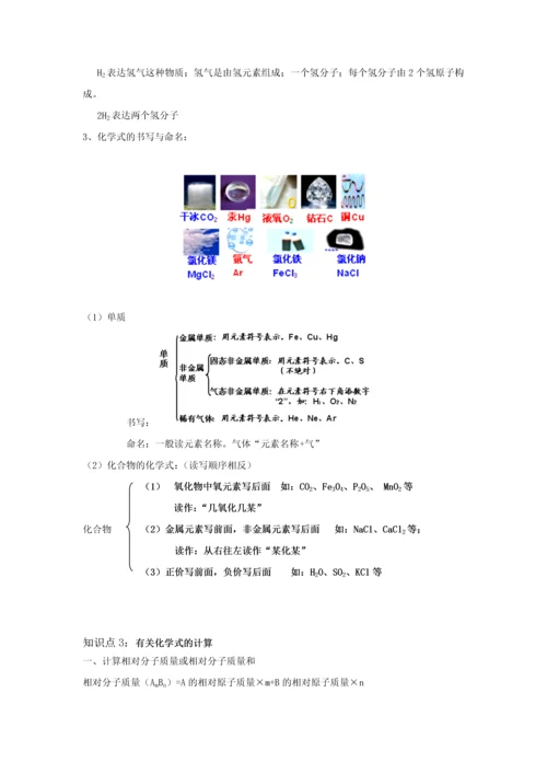 2023年化学式与化合价知识点与练习.docx