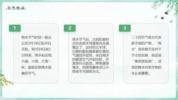 雨水节气对农业的影响通用PPT模板