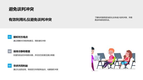 提升谈判礼仪PPT模板