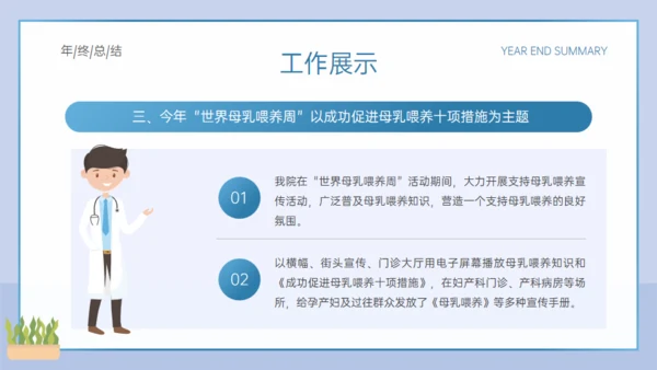 医院妇产科年终总结通用PPT模板