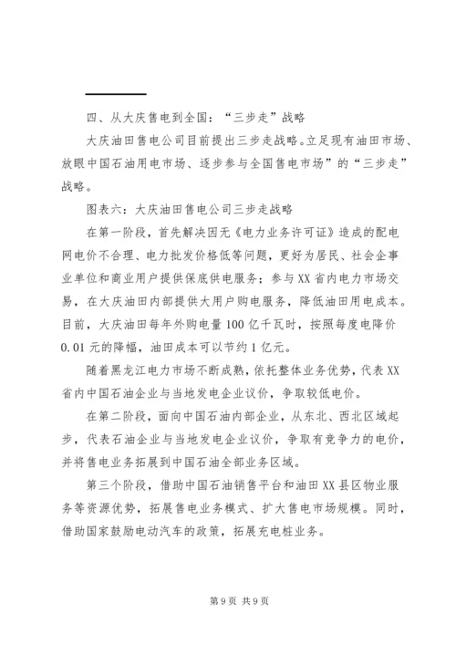 大庆油田售电调研报告.docx
