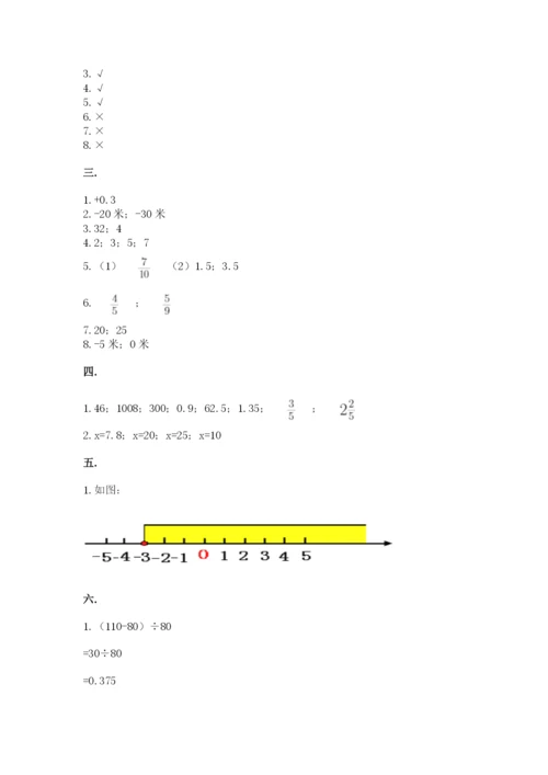 苏教版数学六年级下册试题期末模拟检测卷含答案（完整版）.docx