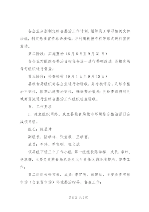 商贸流通业环境综治百日会战实施方案.docx