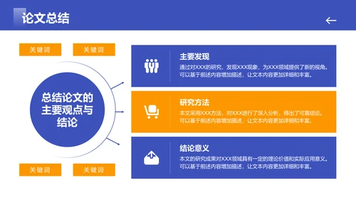 蓝色简约风毕业答辩最终陈述PPT模板
