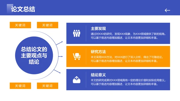 蓝色简约风毕业答辩最终陈述PPT模板