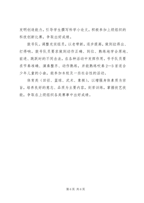 第二课堂工作计划 (4).docx