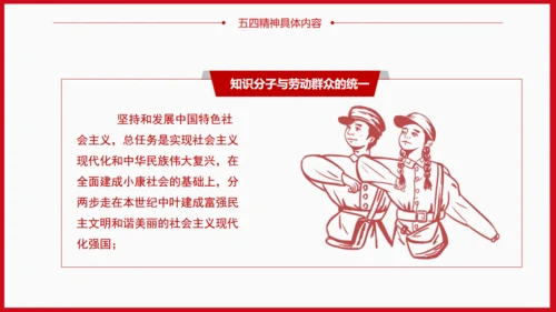 青年节为梦想努力奋斗五四精神拳头力量通用PPT模板