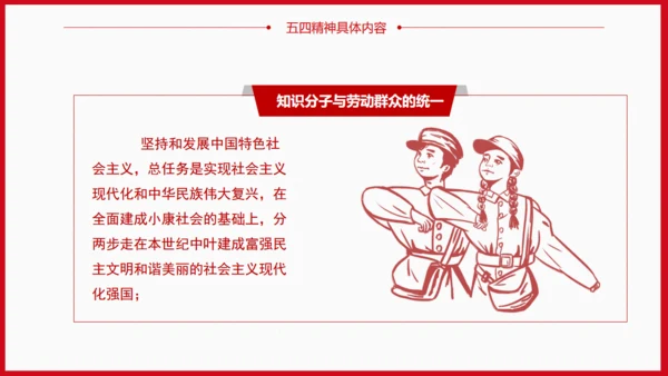 青年节为梦想努力奋斗五四精神拳头力量通用PPT模板