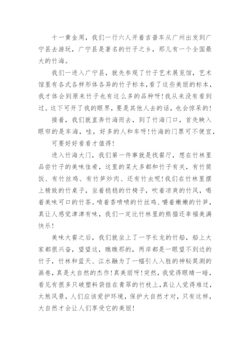 初二游记作文800字作文大全.docx
