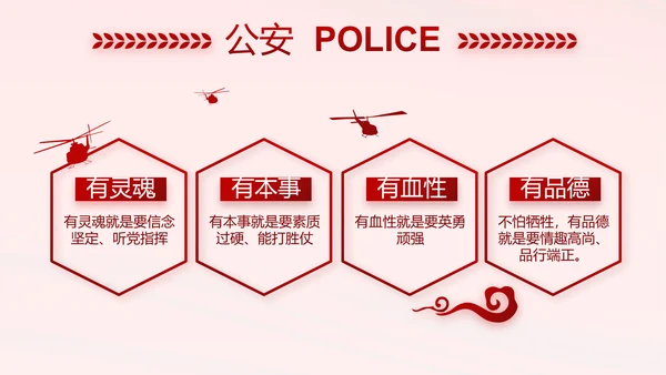 红色大气监狱警察工作计划动态PPT模板