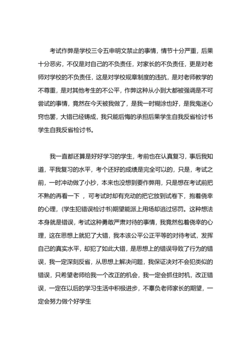 爱情自我反省检讨书范文.docx