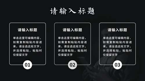 黑色简约网络暴力教育PPT模板